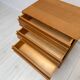 1960s vintage mid-century oak tallboy chest of drawers