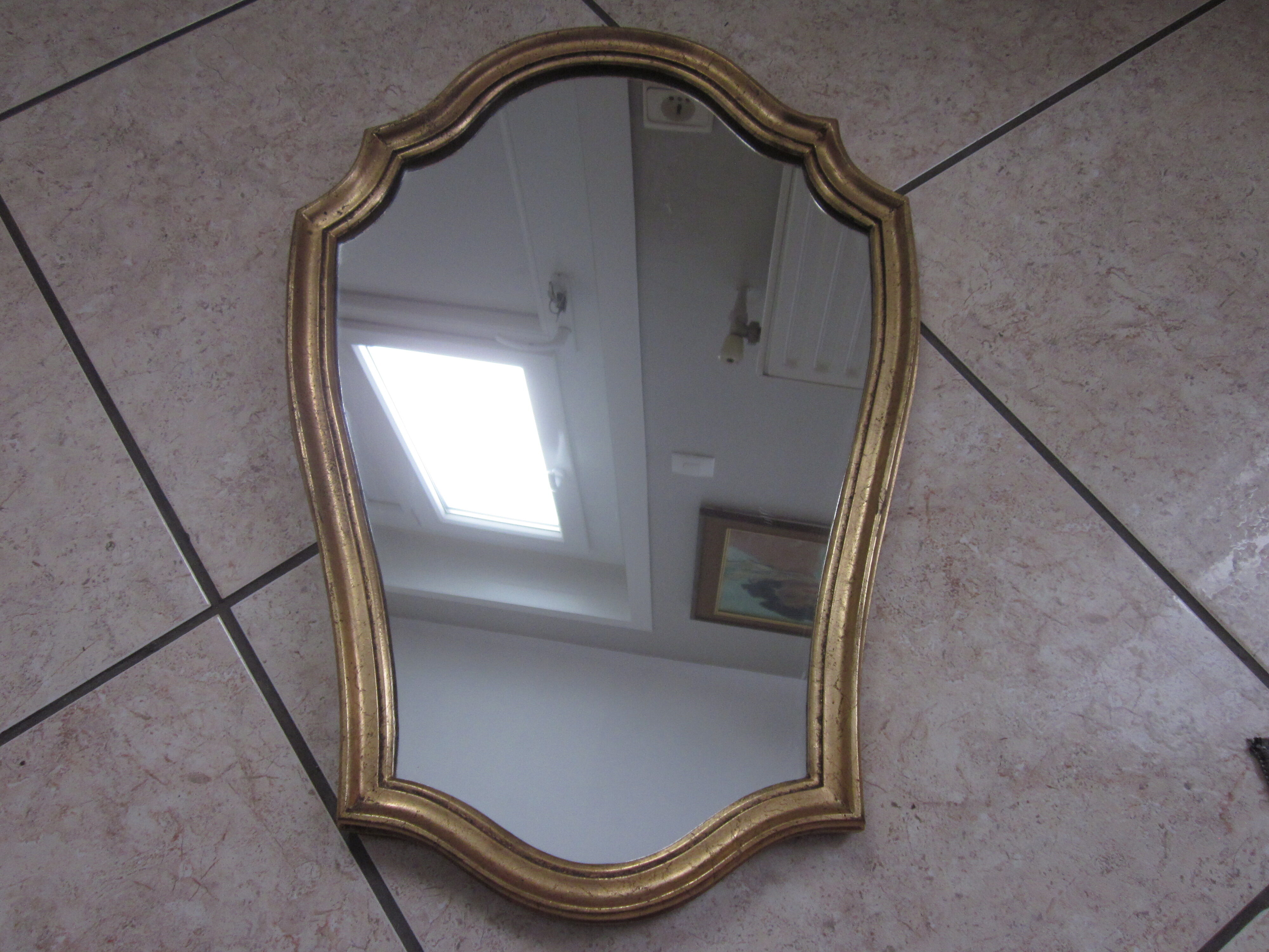Gold style mirror