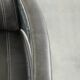 Comfortable cow leather aviator design armchair finished with aluminium