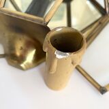 Mirror wall lamp, brass 50s