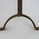 Large pair of cast iron chimney chenets. France 19th century