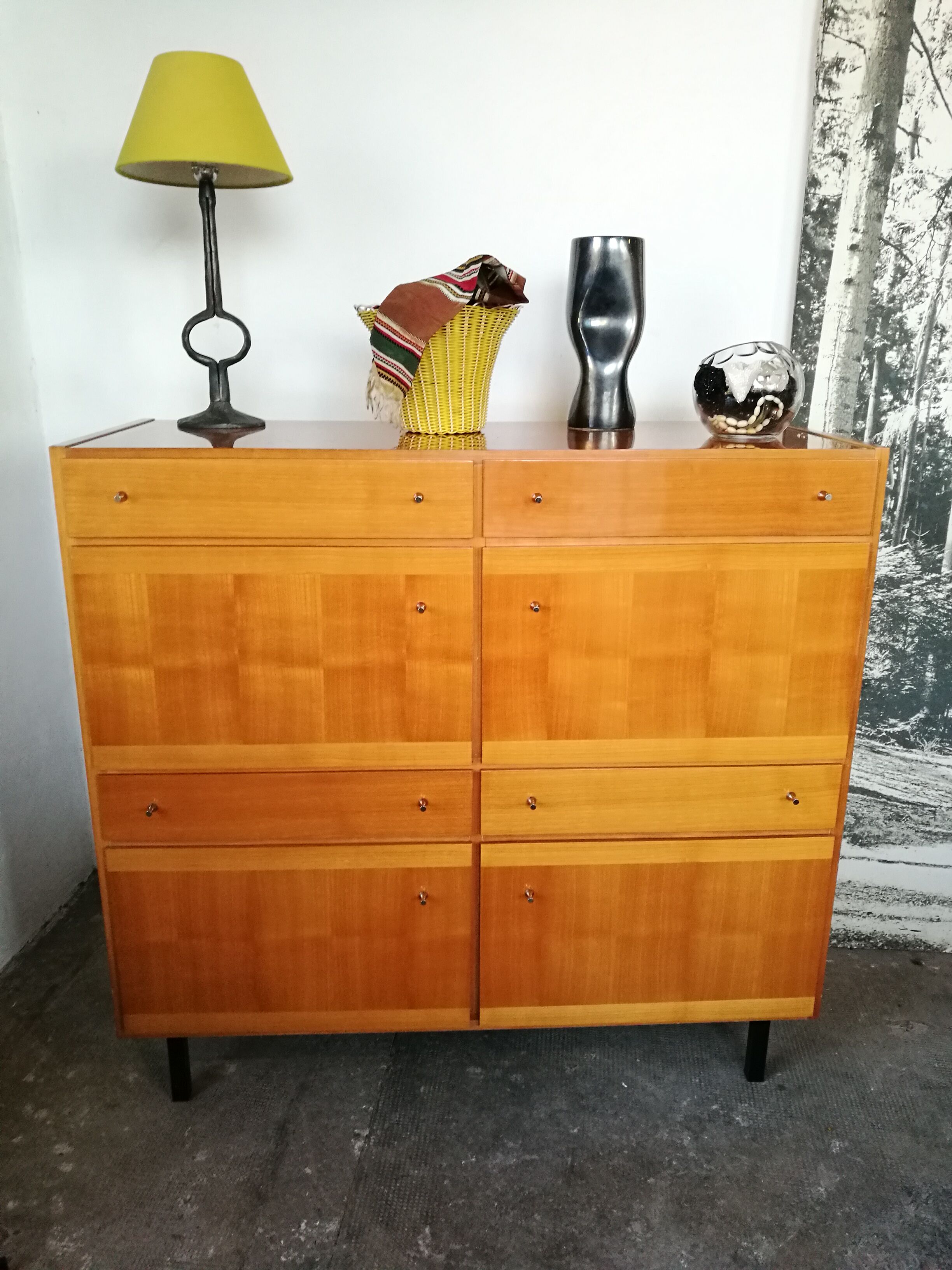 Buffet 1970 in blond wood
