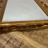 Beveled gold mirror