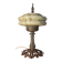 Art Deco lamp 1910 A 40 superb marbled glass shade, 43x23 electric ok, approx.