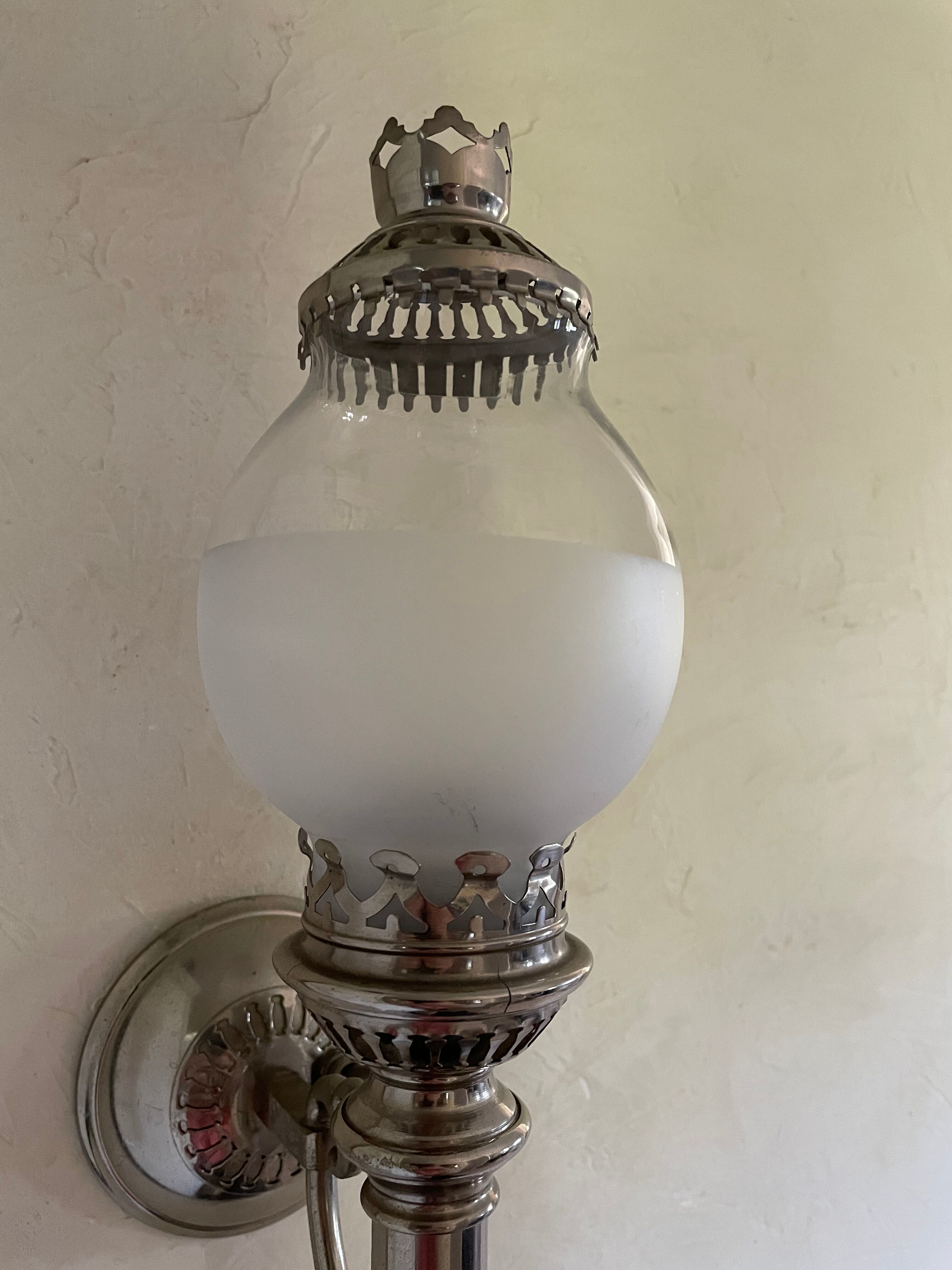 Old pair of torch sconces