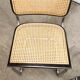 Pair of black Breuer b32 chairs and cannage