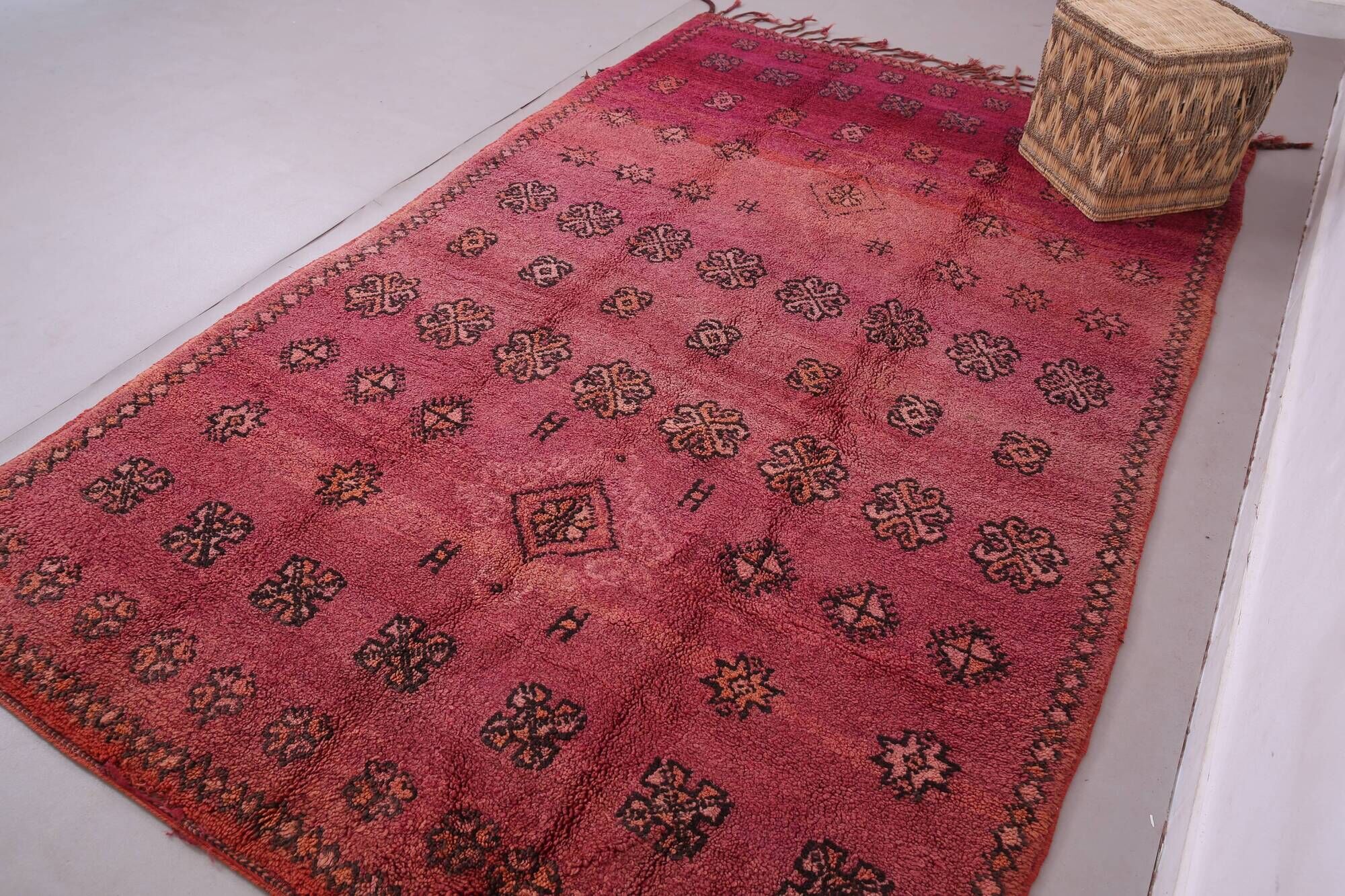 Vintage Moroccan Rug 171 x 275 cm - Berber Wool Rug - Handmade Rug Bohemian