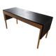 Leather draped desk