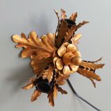 Wall lamp/ceiling lamp in gilded metal, Banci Firenze, 70s