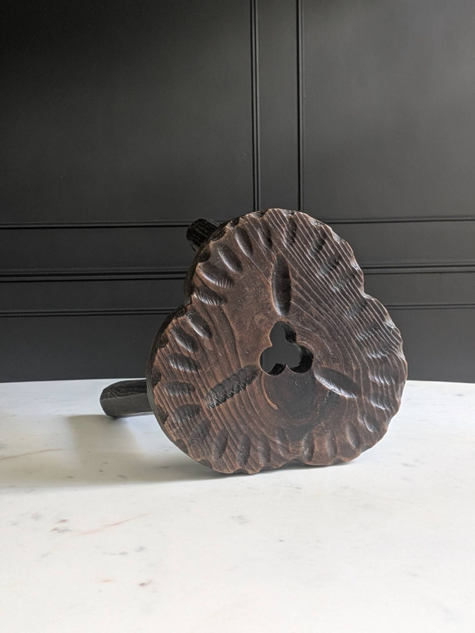 Brutalist tripod stool