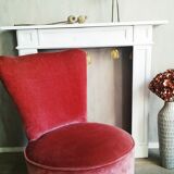 Paire de fauteuils crapauds en velours