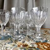 Set of 9 crystal liqueur glasses by nancy art of table