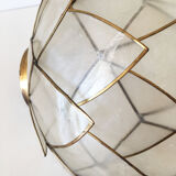 Vintage mother-of-pearl petals sconce