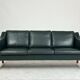 Danish leather sofa couch by Skippers furniture 70s 80s Design