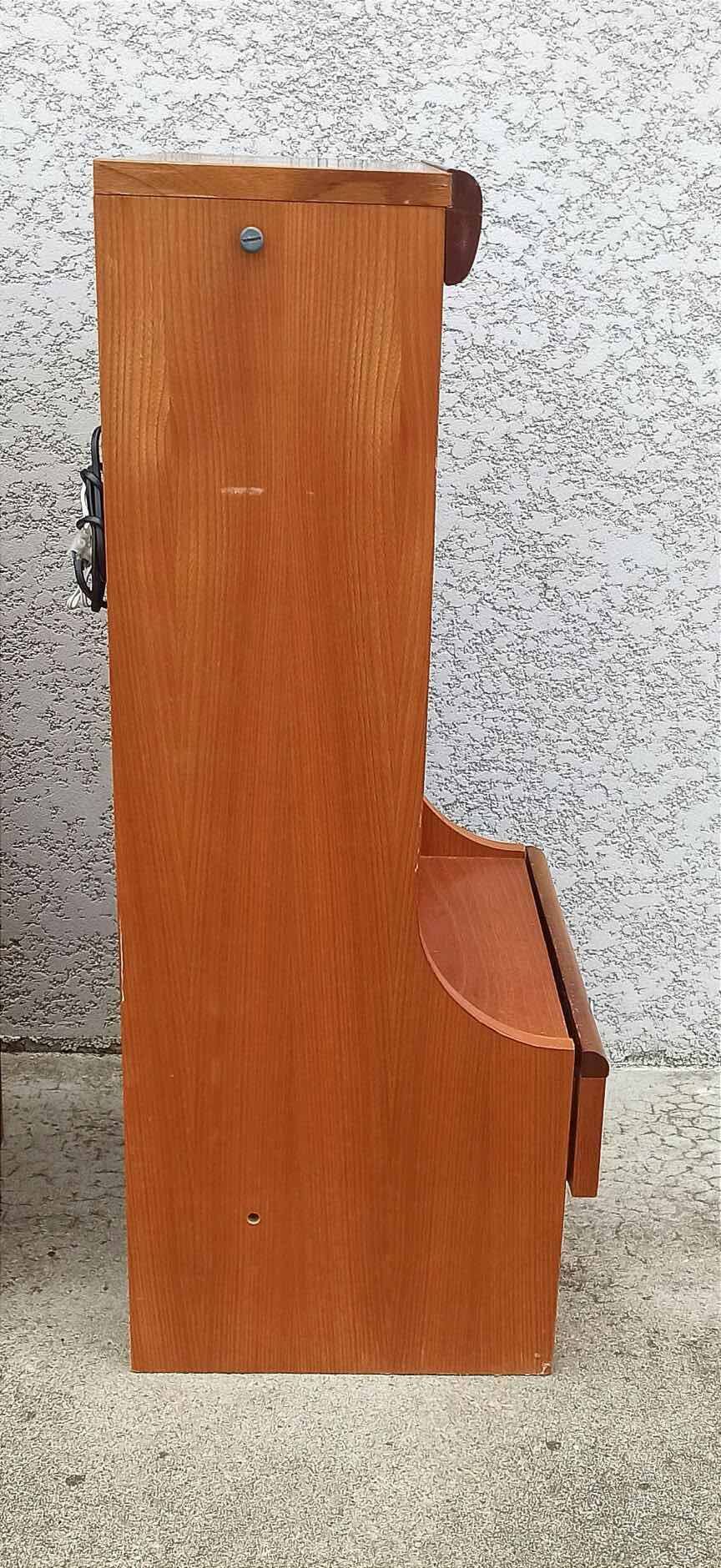 Pair of bedside tables with integrated lighting, 1970s.