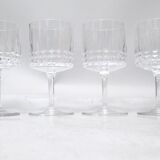 Crystal stemmed glasses