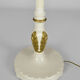 Lampadaire Art Déco en bois peint blanc et doré, 1925