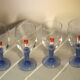 Blue-footed glasses "Made in Italy" Bormiolli Rocco