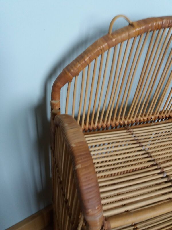 Étagère murale en rotin osier