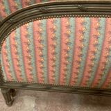 Louis XVI style bed in patinated beech, 20th century