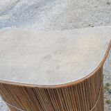 Sixties rattan bar and stool.