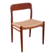 Chaise - Niels Otto Møller - modèle 75 - Corde danoise refaite - Restaurée