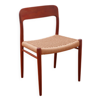 Chair - Niels Otto Møller - model 75 - Danish rope remade - Restored