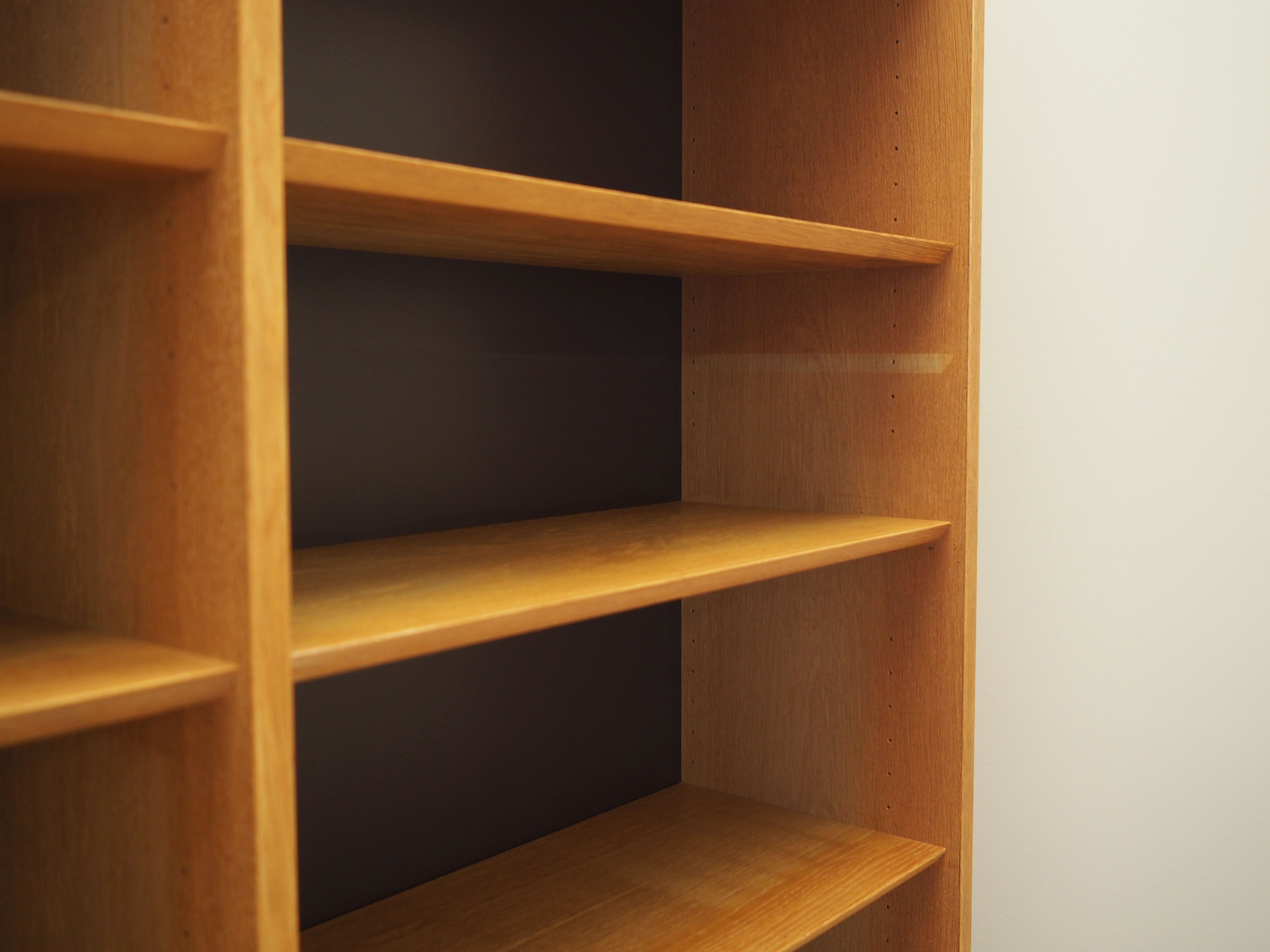 Ash bookcase, Danish design, 1970s, production: Hundevad