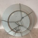 Large round faience dish of Rouen XIX century