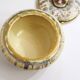 Gold & silver specid earthenware jewellery box