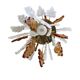 Vintage bicolour Murano glass ceiling lamp by Carlo Nason for Mazzega, 1970s