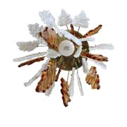 Vintage bicolour Murano glass ceiling lamp by Carlo Nason for Mazzega, 1970s