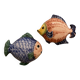 Set of two ceramic fish
