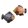 Set of two ceramic fish