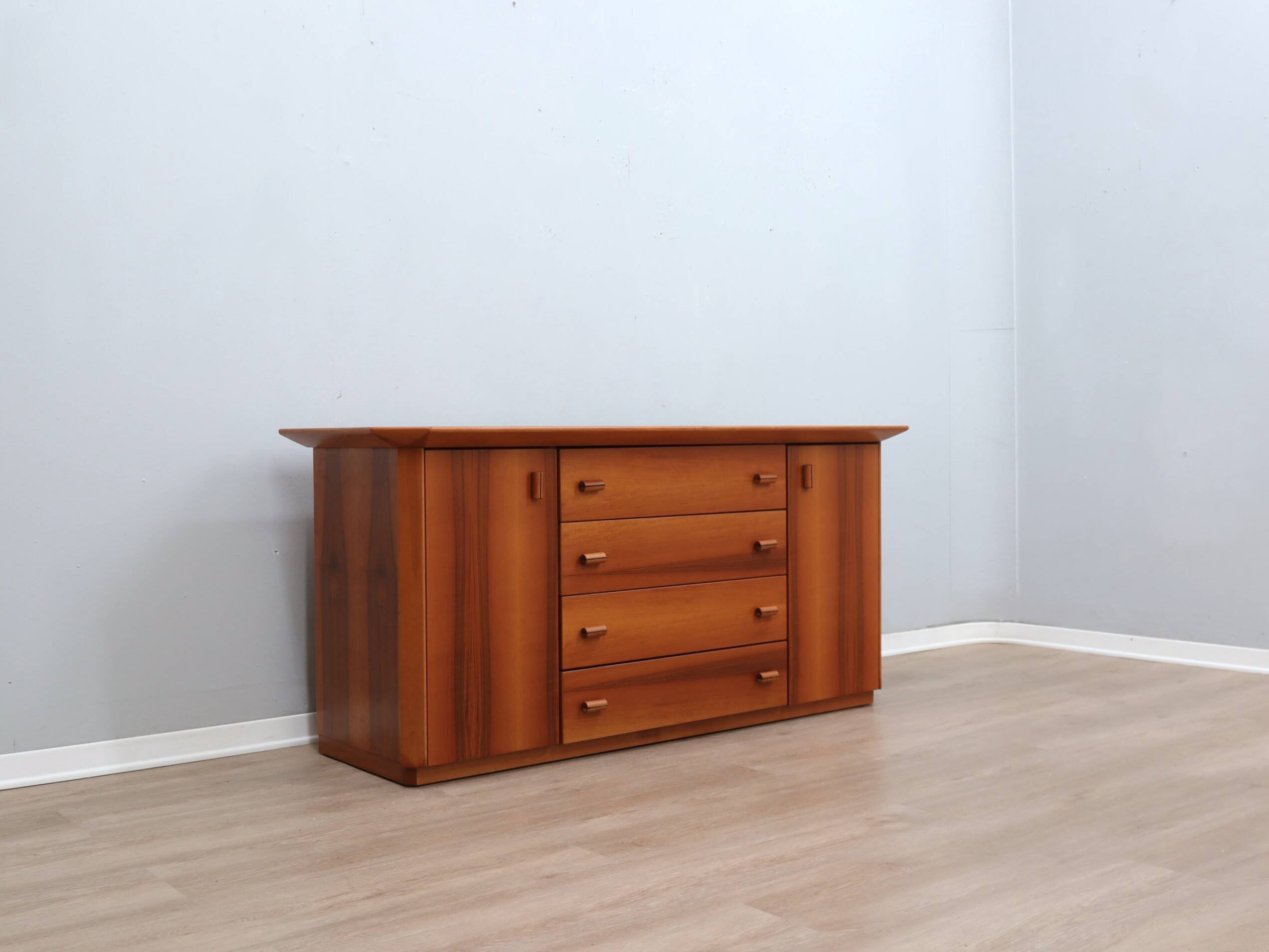 1970s Italian design brutalist-modernist geometric sideboard