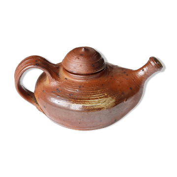 Sandstone teapot by Didier Cossin, 60s