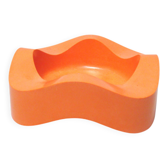 Sinus ashtray orange Walter Zeischegg Helit
