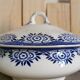 Vintage tureen Sarreguemines and Digoin, Capri