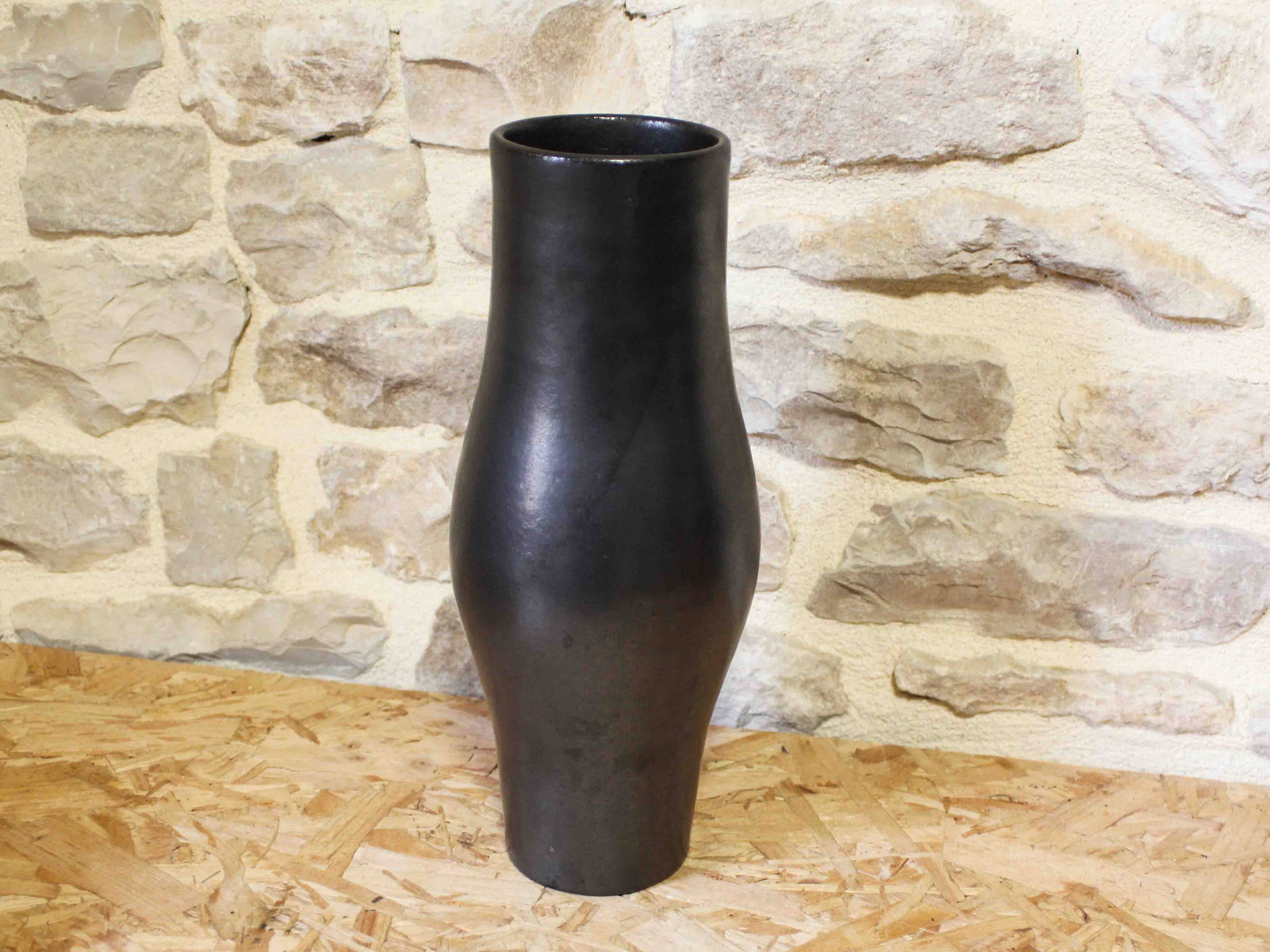 Glazed stoneware vase by Luc Rolland, 1989