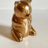 Small bear in solid brass vintage
