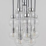 Impressive cascading hourglass chandelier Doria, Space Age, Germany, 1960s.