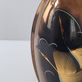 Vintage art deco vase with herons