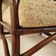 Fauteuil en rotin vintage