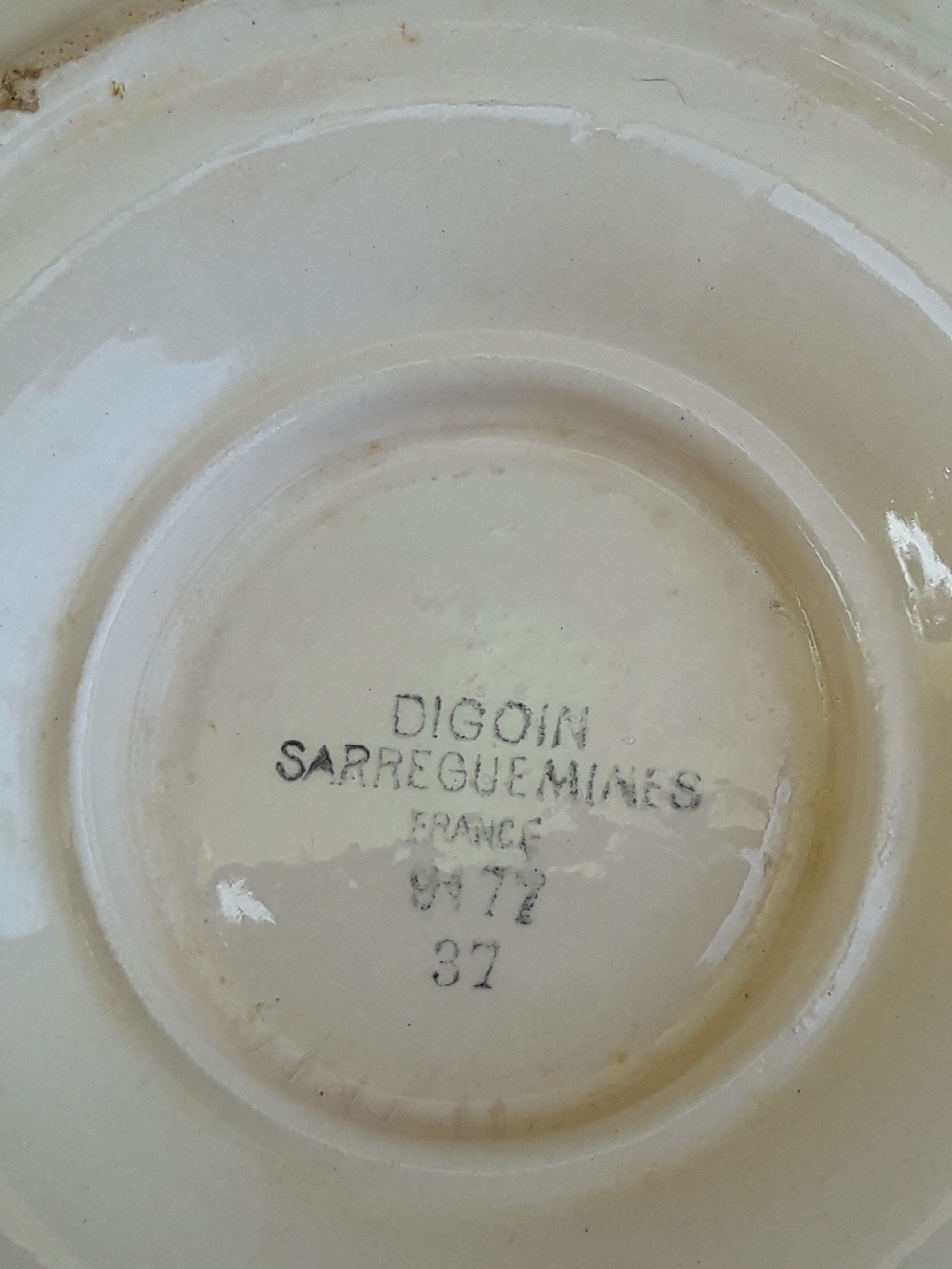 Pink earthenware sausage from Digoin Sarreguemines model 9177