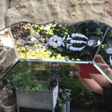 Octagonal Venetian mirror 89 x 68 cm