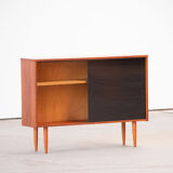 Vintage teak and glass sideboard 114cm