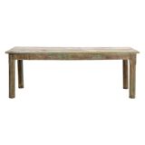 Coffee table in weathered solid wood