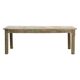 Table basse en bois massif patiné