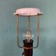 Vintage mid-century modern Danish sculptural teak table lamp