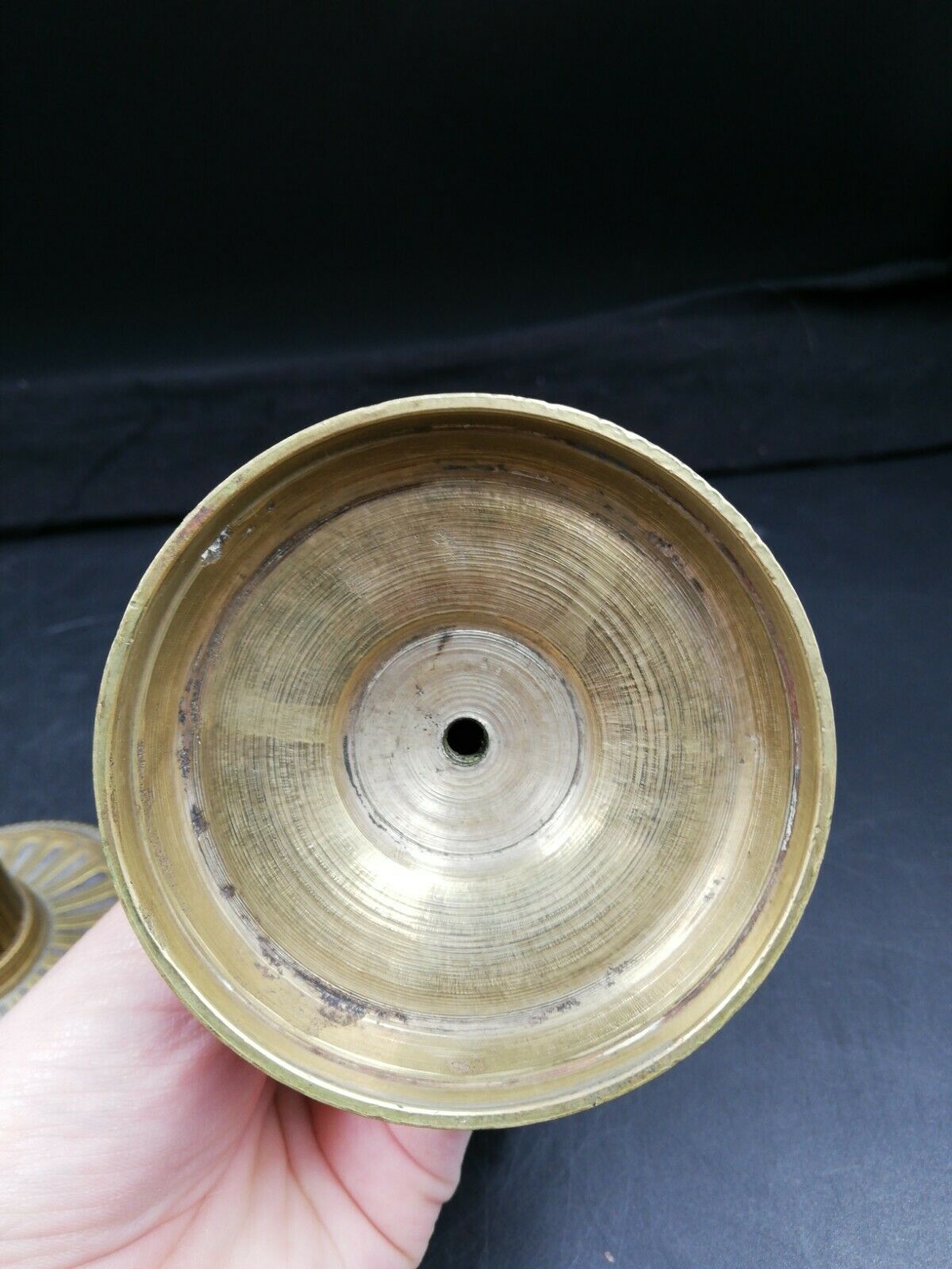 Pair of 19th-century bronze candlesticks